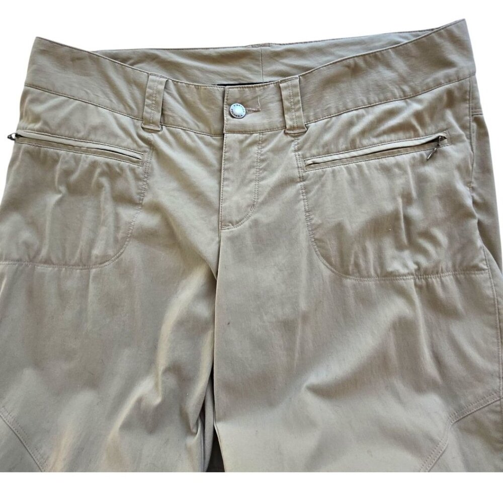 Columbia Womens Outdoor Utility Beige Pants 12 Short Nylon Blend Lightweight - Picture 3 of 11